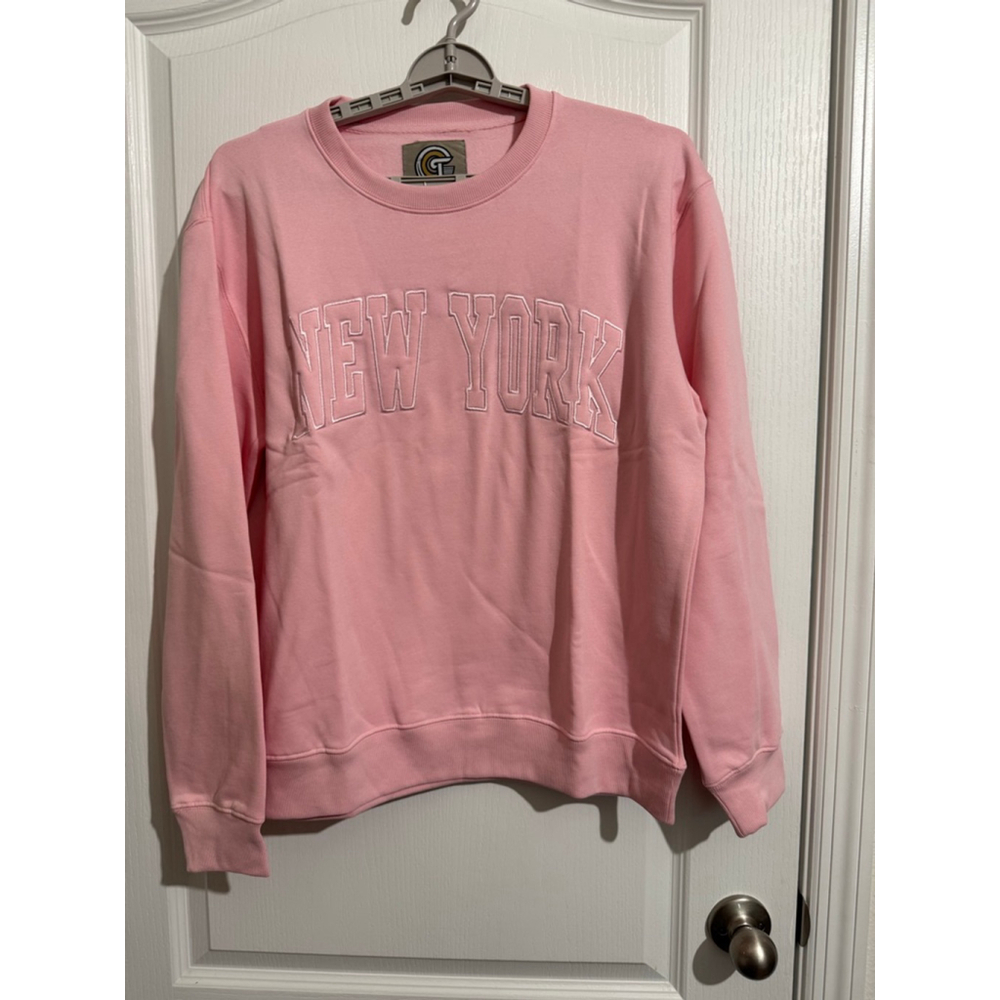 Women's Pink New York Sweatshirt L